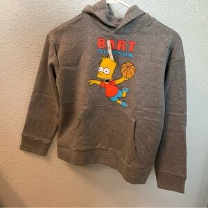 Hoodie grey Bart Simpson L 10-12